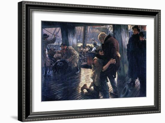 The Prodigal Son In Modern Life - The Return-James Tissot-Framed Art Print