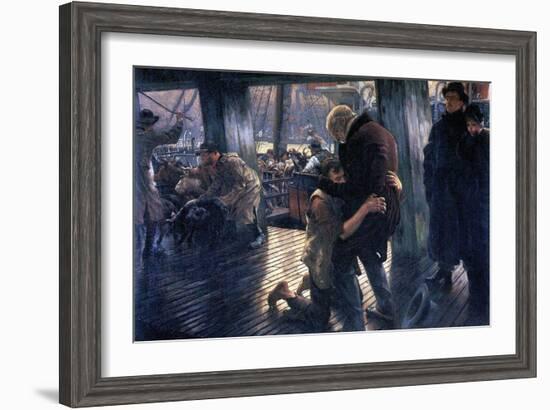 The Prodigal Son in Modern Life - the Return-James Tissot-Framed Art Print