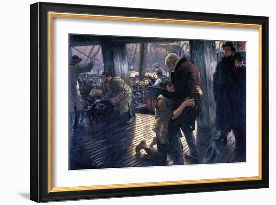 The Prodigal Son in Modern Life - the Return-James Tissot-Framed Art Print