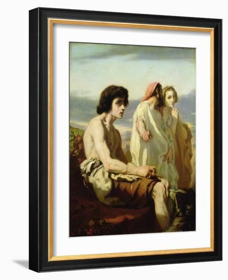 The Prodigal Son (Oil on Canvas)-Thomas Couture-Framed Giclee Print