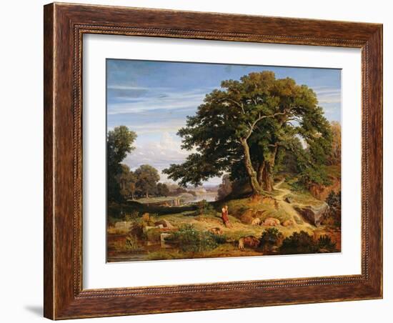 The Prodigal Son Watching the Swine-Charles Joseph Lecointe-Framed Giclee Print