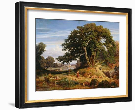 The Prodigal Son Watching the Swine-Charles Joseph Lecointe-Framed Giclee Print