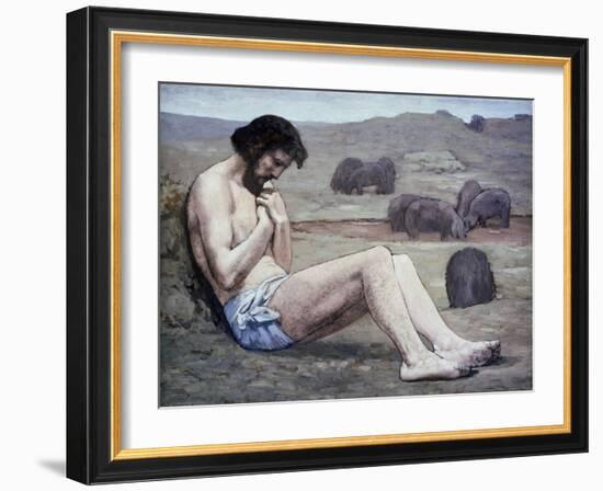 The Prodigal Son-Pierre Puvis de Chavannes-Framed Giclee Print