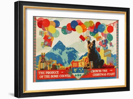 The Produce of the Home Country Crowns the Christmas Feast-Austin Cooper-Framed Giclee Print