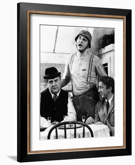 The Producers, from Left, Zero Mostel, Kenneth Mars, Gene Wilder, 1968-null-Framed Photo
