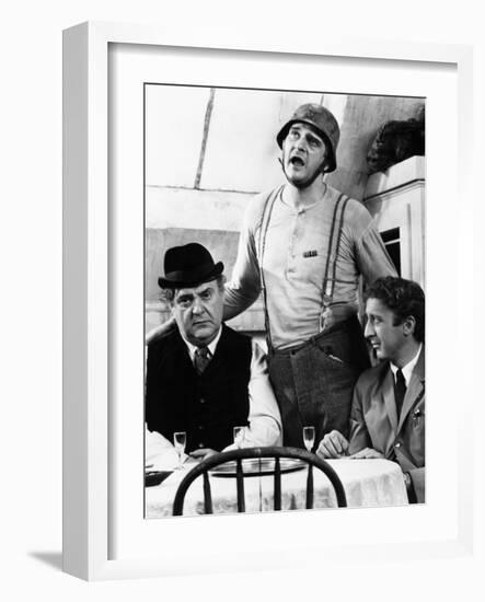 The Producers, from Left, Zero Mostel, Kenneth Mars, Gene Wilder, 1968-null-Framed Photo
