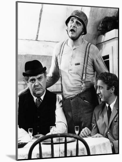 The Producers, from Left, Zero Mostel, Kenneth Mars, Gene Wilder, 1968-null-Mounted Photo