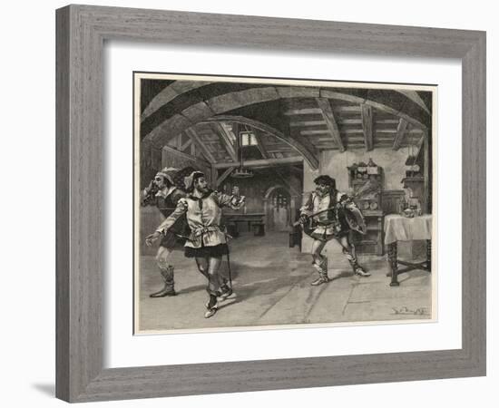 The production of Giuseppe Verdi's Falstaff(Teatro alla Scala) in Milan-Italian School-Framed Giclee Print