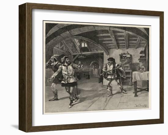 The production of Giuseppe Verdi's Falstaff(Teatro alla Scala) in Milan-Italian School-Framed Giclee Print