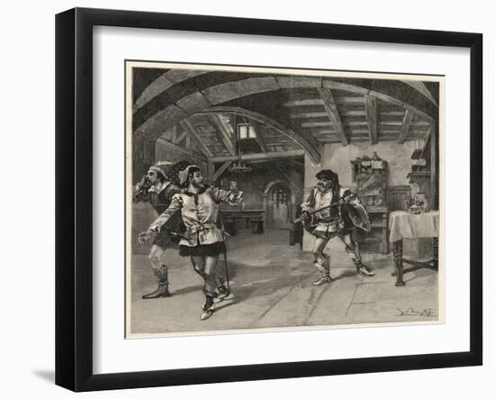 The production of Giuseppe Verdi's Falstaff(Teatro alla Scala) in Milan-Italian School-Framed Giclee Print