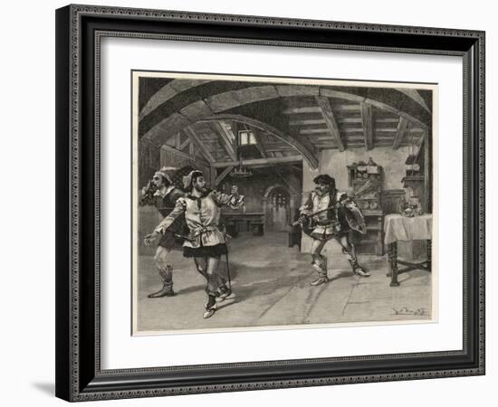 The production of Giuseppe Verdi's Falstaff(Teatro alla Scala) in Milan-Italian School-Framed Giclee Print