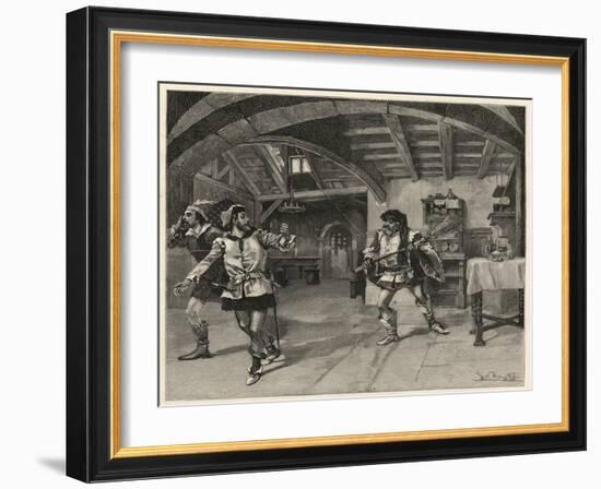 The production of Giuseppe Verdi's Falstaff(Teatro alla Scala) in Milan-Italian School-Framed Giclee Print