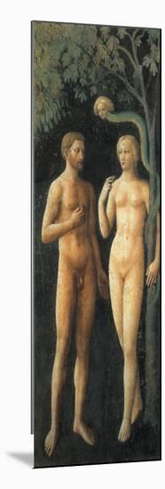 The Progenitors in Eden and the Temptation (Adam and Eve)-null-Mounted Giclee Print
