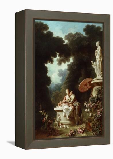 The Progress of Love: Love Letters, 1771-72-Jean-Honore Fragonard-Framed Premier Image Canvas