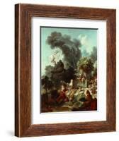 The Progress of Love: The Lover Crowned, 1771-72-Jean-Honore Fragonard-Framed Giclee Print