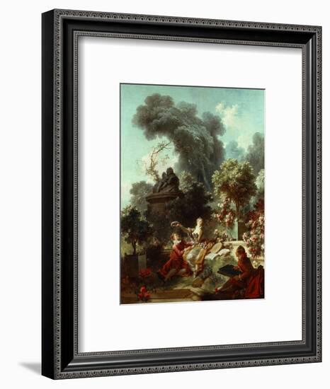 The Progress of Love: The Lover Crowned, 1771-72-Jean-Honore Fragonard-Framed Giclee Print