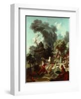The Progress of Love: The Lover Crowned, 1771-72-Jean-Honore Fragonard-Framed Giclee Print