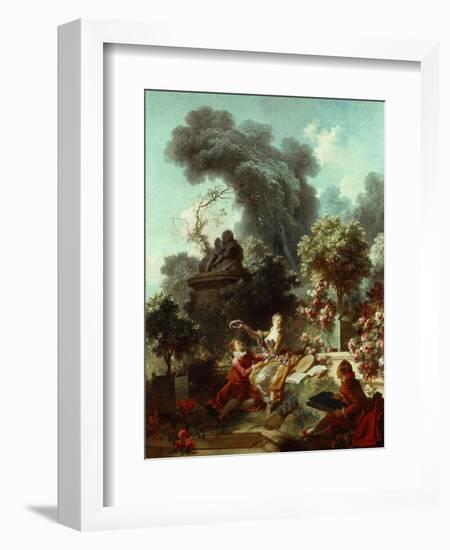 The Progress of Love: The Lover Crowned, 1771-72-Jean-Honore Fragonard-Framed Giclee Print