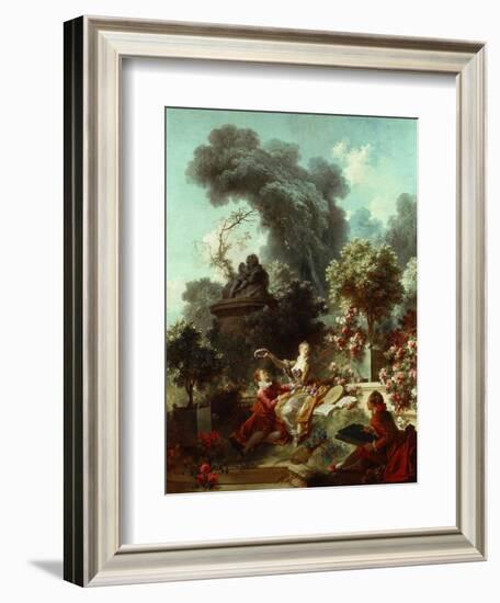 The Progress of Love: The Lover Crowned, 1771-72-Jean-Honore Fragonard-Framed Giclee Print