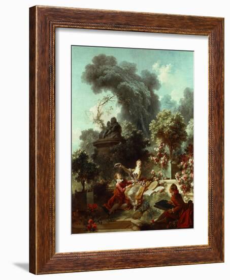 The Progress of Love: The Lover Crowned, 1771-72-Jean-Honore Fragonard-Framed Giclee Print