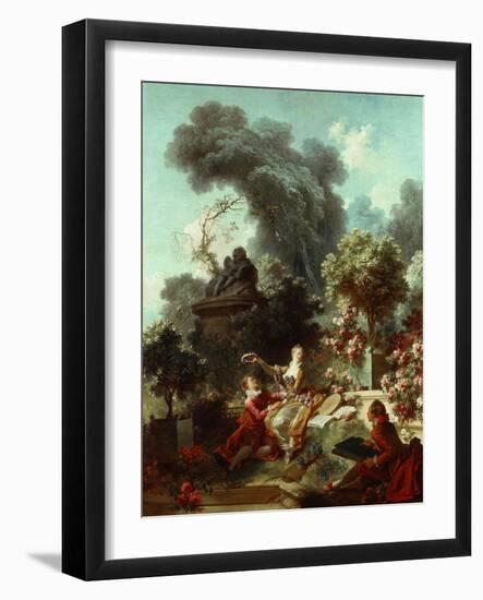 The Progress of Love: The Lover Crowned, 1771-72-Jean-Honore Fragonard-Framed Giclee Print