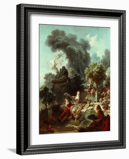 The Progress of Love: The Lover Crowned, 1771-72-Jean-Honore Fragonard-Framed Giclee Print