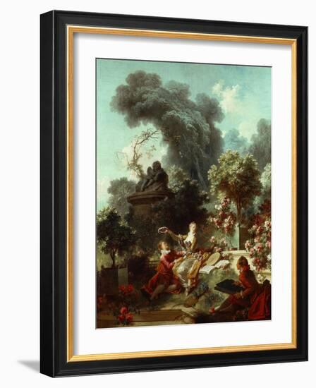 The Progress of Love: The Lover Crowned, 1771-72-Jean-Honore Fragonard-Framed Giclee Print
