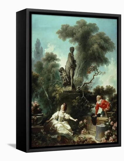 The Progress of Love: The Meeting, 1771-72-Jean-Honore Fragonard-Framed Premier Image Canvas