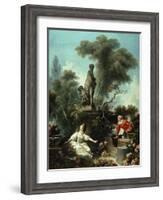 The Progress of Love: The Meeting, 1771-72-Jean-Honore Fragonard-Framed Giclee Print
