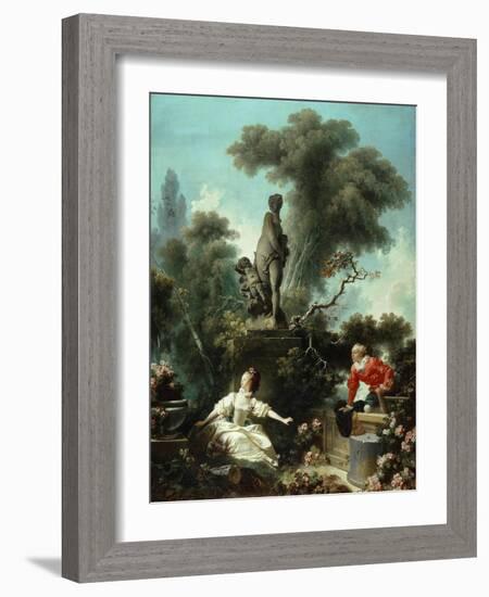 The Progress of Love: The Meeting, 1771-72-Jean-Honore Fragonard-Framed Giclee Print