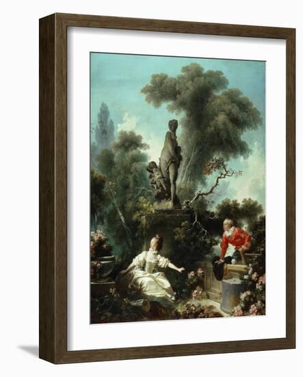 The Progress of Love: The Meeting, 1771-72-Jean-Honore Fragonard-Framed Giclee Print