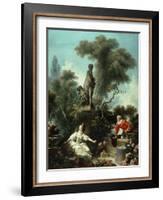 The Progress of Love: The Meeting, 1771-72-Jean-Honore Fragonard-Framed Giclee Print