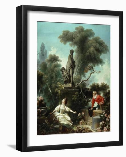 The Progress of Love: The Meeting, 1771-72-Jean-Honore Fragonard-Framed Giclee Print