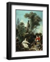 The Progress of Love: The Meeting, 1771-72-Jean-Honore Fragonard-Framed Giclee Print