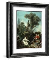 The Progress of Love: The Meeting, 1771-72-Jean-Honore Fragonard-Framed Giclee Print