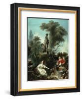 The Progress of Love: The Meeting, 1771-72-Jean-Honore Fragonard-Framed Giclee Print