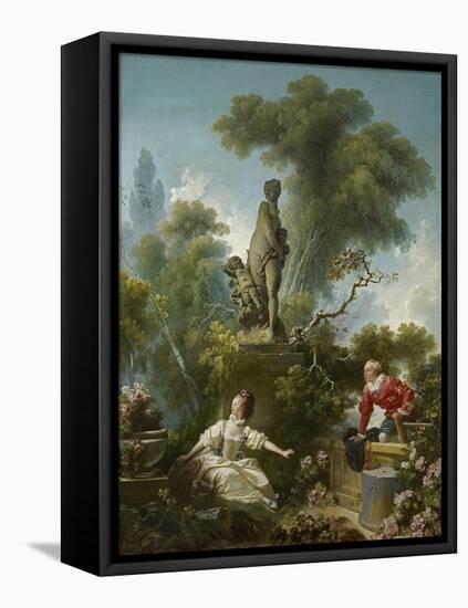 The Progress of Love: the Meeting, Ca 1773-Jean-Honoré Fragonard-Framed Premier Image Canvas