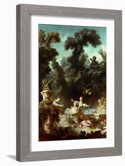 The Progress of Love: The Pursuit, 1771-72-Jean-Honore Fragonard-Framed Giclee Print