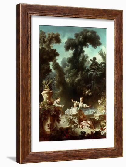 The Progress of Love: The Pursuit, 1771-72-Jean-Honore Fragonard-Framed Giclee Print