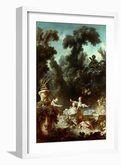 The Progress of Love: The Pursuit, 1771-72-Jean-Honore Fragonard-Framed Giclee Print