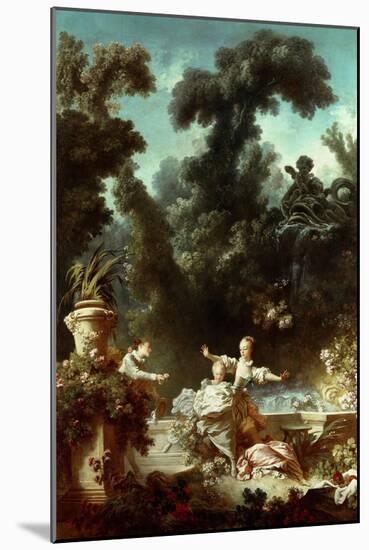 The Progress of Love: The Pursuit, 1771-72-Jean-Honore Fragonard-Mounted Giclee Print