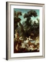 The Progress of Love: The Pursuit, 1771-72-Jean-Honore Fragonard-Framed Giclee Print