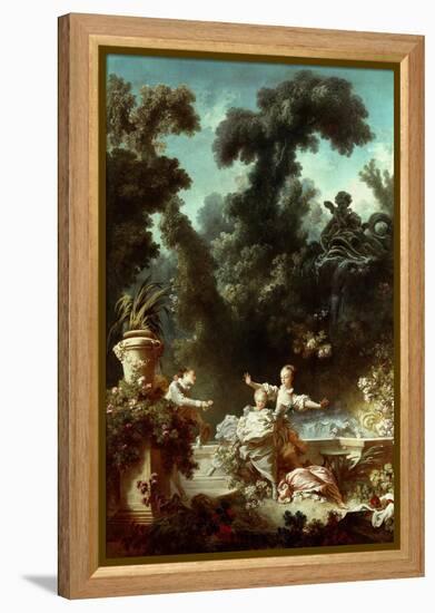 The Progress of Love: The Pursuit, 1771-72-Jean-Honore Fragonard-Framed Premier Image Canvas