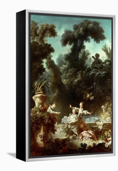 The Progress of Love: The Pursuit, 1771-72-Jean-Honore Fragonard-Framed Premier Image Canvas