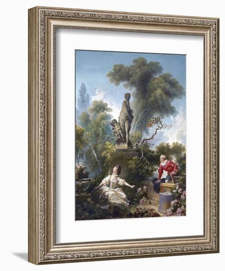 The Progress of Love: the Rendezvous-Jean-Honoré Fragonard-Framed Giclee Print