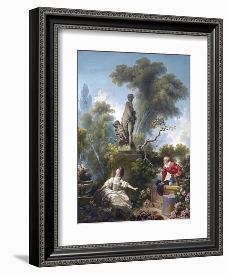 The Progress of Love: the Rendezvous-Jean-Honoré Fragonard-Framed Giclee Print