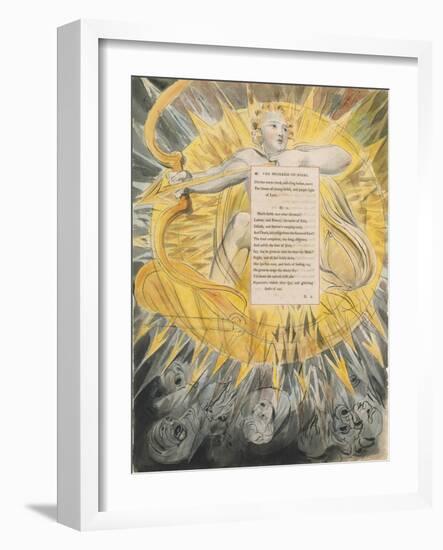 The Progress of Poesy, from 'The Poems of Thomas Gray', Published 1797-98-William Blake-Framed Giclee Print