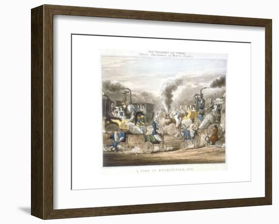 The Progress of Steam, a View in Regent's Park, 1831-Henry Thomas Alken-Framed Giclee Print