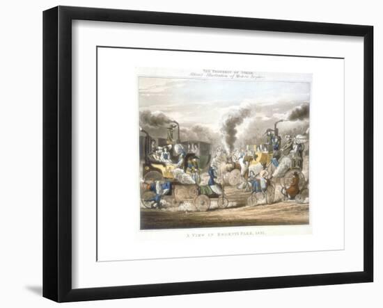 The Progress of Steam, a View in Regent's Park, 1831-Henry Thomas Alken-Framed Giclee Print