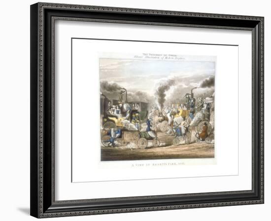 The Progress of Steam, a View in Regent's Park, 1831-Henry Thomas Alken-Framed Giclee Print